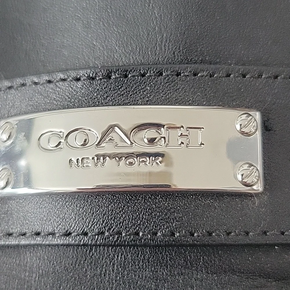 Coach Shea Leather Mules 8 Black
